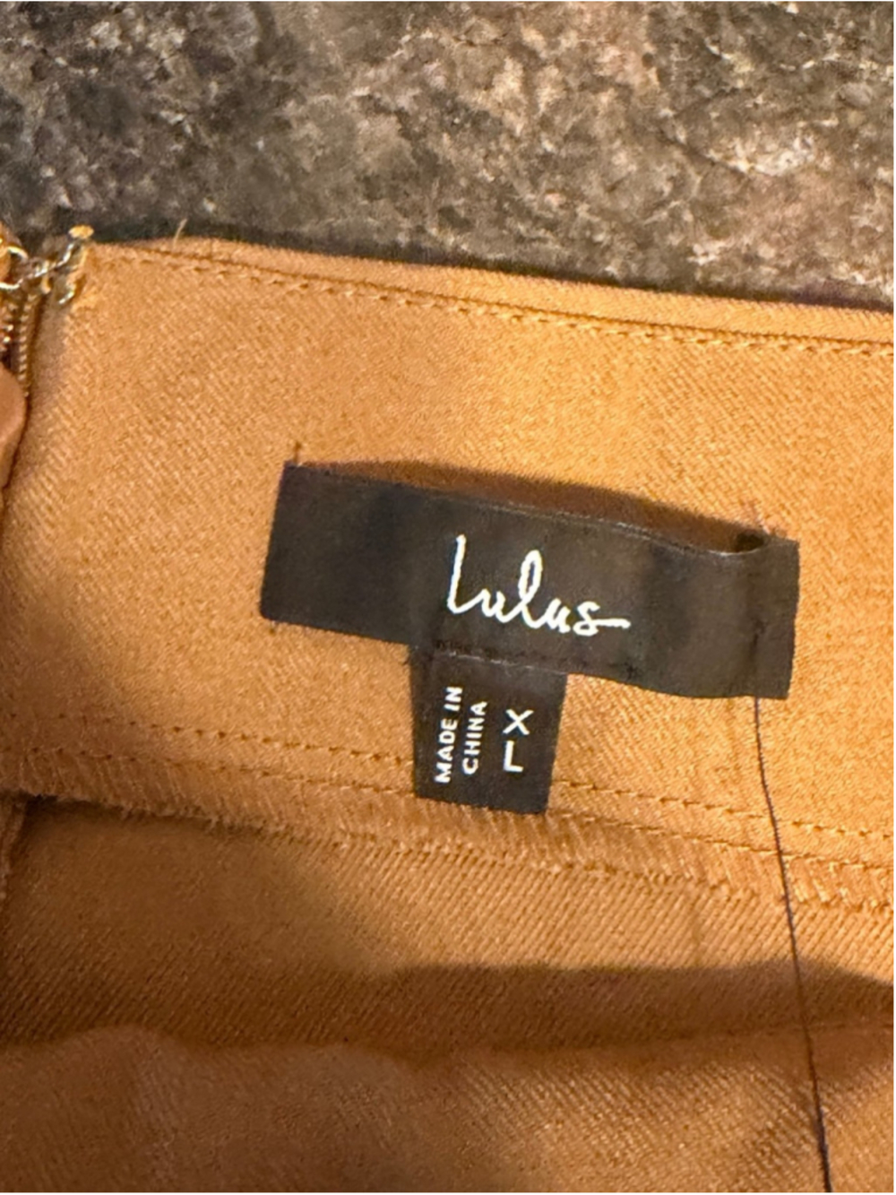 NWT Lulus Camel Tan Double Breasted Wrap Skort - Picture 4 of 6